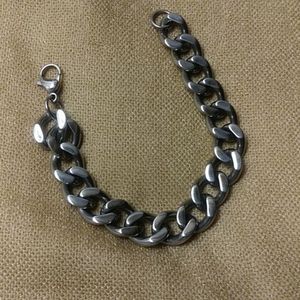 Chunky unisex Silver bracelet